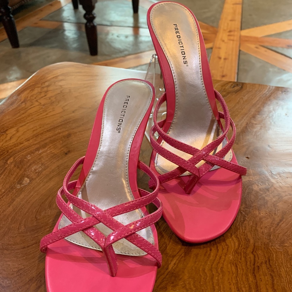 PREDICTIONS open toe kitten heel 8.5